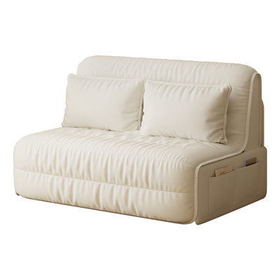 斯林空间奶油风电动猫爪布沙发床