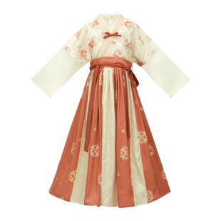 【7折】十三余童装[洛神花事]国风汉服女童三色连衣裙秋季