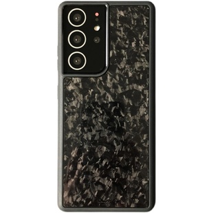 黑叶适用三星S21Plus锻造碳纤维手机壳S22Ultra保护套全包防摔轻