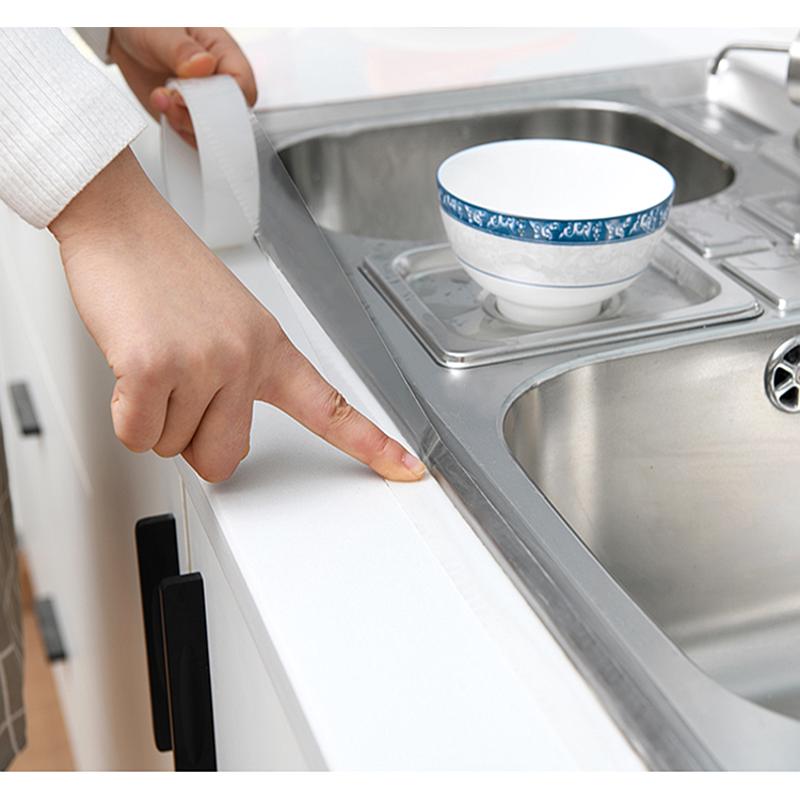 防水贴纸厨房卫生间水池水槽自粘防潮水盆防霉胶带防污边条美缝贴