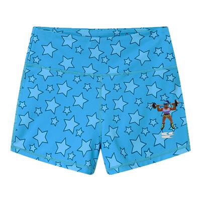 CryingCenter星星碎花举重肌肉女三分瑜伽裤运动健身短裤哭喊中心