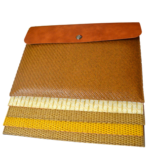 2026年新款竹编经书袋手抄本收纳袋手拿A4纸文件袋简约国风高品质