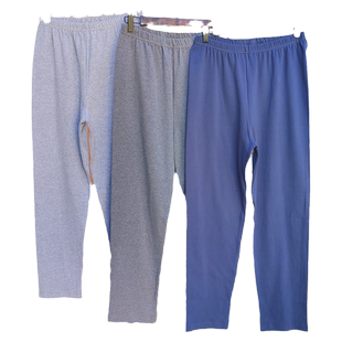 中老年散口秋裤男士加肥大码宽松加厚保暖衬裤老人秋冬季家居睡裤