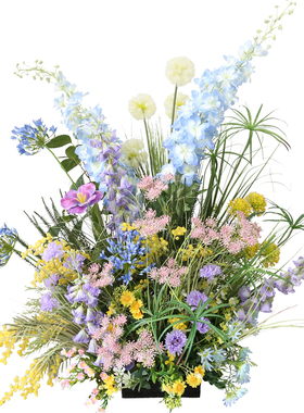 野花仿真植物插花打卡区花束摆件