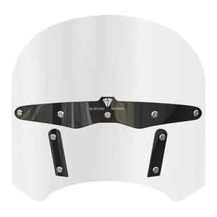 适用于摩托车豪爵TR300旅行版改装印第安风格前挡风玻璃风挡配件