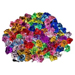 五彩色玻璃珠亚克力水晶泥鱼缸造景水草弹球水培人造装饰石头