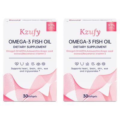 【2盒】纽益宝小粉钻鱼油97%高浓度深海鱼油omega3成人女生美容白