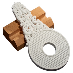 河北博物院双龙白玉璧无火香薰摆件精油文物文创家居装饰净化空气