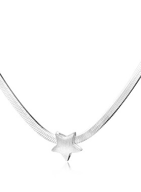 气质s999纯银月亮兔项链女2023年新款和田玉吊坠中国风兔年锁骨链