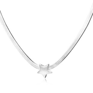 气质s999纯银月亮兔项链女2023年新款和田玉吊坠中国风兔年锁骨链