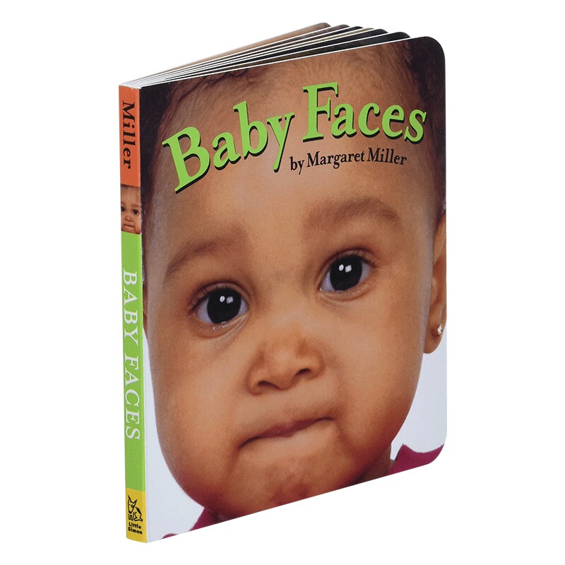英文原版绘本 Baby Faces 宝宝脸 低幼启蒙认知纸板书 英文版 进口英语原版书籍 搭我的图书馆 我的第一本书 我的第一件事 小手套
