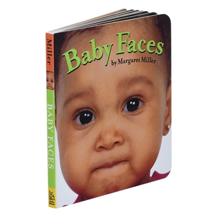 英文原版绘本 Baby Faces 宝宝脸 低幼启蒙认知纸板书 英文版 进口英语原版书籍 搭我的图书馆 我的第一本书 我的第一件事 小手套