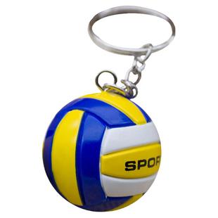 创意刻字小排球钥匙扣挂件经典传统迷你排球饰品礼品球迷比赛用品