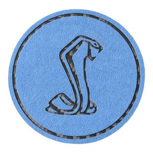 适用福特野马方向盘标贴改装Mustang谢尔比车标贴翻毛皮专用内饰