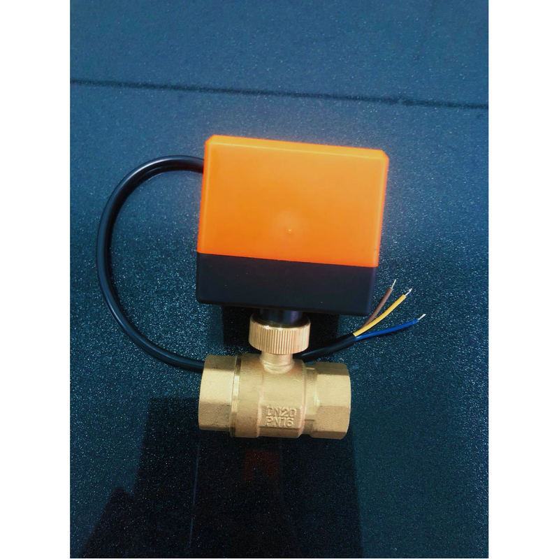 黄铜电动二通阀 三线一控微型球阀 中央空调风机盘管电动球阀