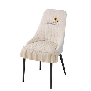 弧形椅子套罩餐桌椅套垫坐垫靠背一体凳子套罩四季通用2025新款C2