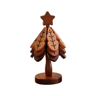 防烫耐高温】全实木圣诞树隔热垫