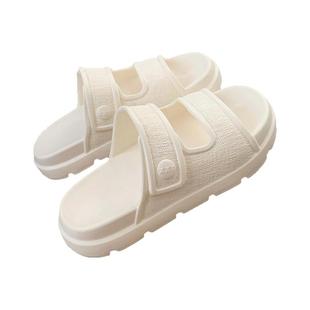 细细条 海边度假休闲沙滩凉拖鞋厚底百搭夏季2025新款双带拖鞋女