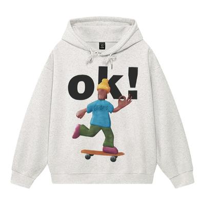 400G重磅连帽卫衣硬挺套头帽衫