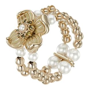 Riotlily艾特里里浮花梦影戒指珍珠双面设计多层串珠新年女款