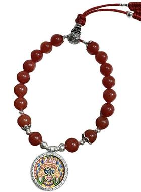 男女民族风五行唐卡手串手链
