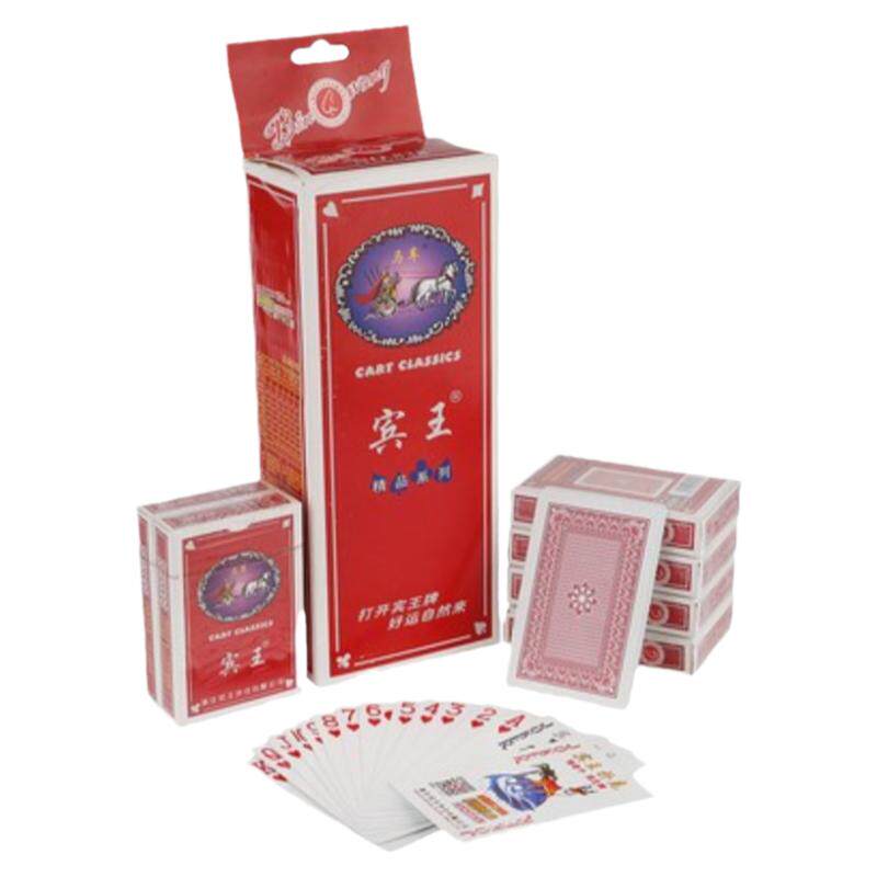 正品宾王2109纸牌创意花切红扑克
