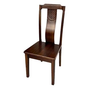 乌金木全实木椅子靠背椅餐椅家用现代简约中式实木餐椅客厅餐桌椅