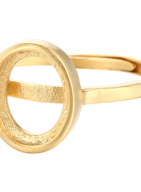 925银戒指镶嵌琥珀情侣款蜜蜡