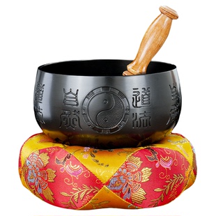 铜磬音钵纯黄铜道家磬碗引罄自然磬钵打击乐器铜庆摆件法器风水