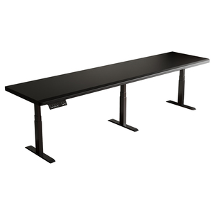 凡辰星河 实木双人电动升降桌电脑桌卧室大书桌长条办公桌工作台