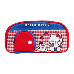 广博三丽鸥笔袋女孩hellokitty铅笔袋高颜值ins风铅笔盒小众不撞款笔袋女小学生凯蒂猫文具袋女孩版文具盒