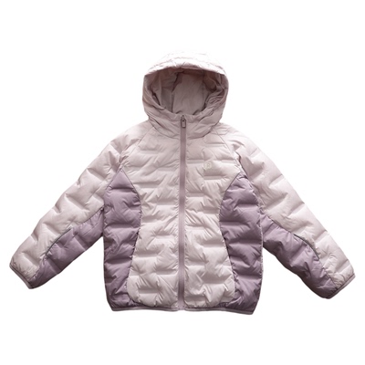 女童羽绒服冬季保暖白鸭绒连帽三防风衣外套2025洋气拼接加厚棉衣