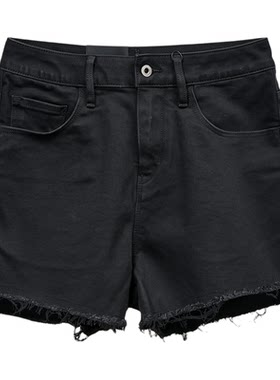 ABLEJEANS黑牛仔热裤女大长腿
