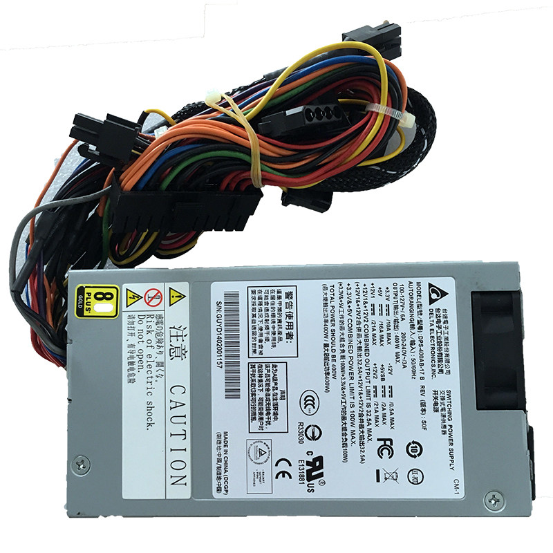 全新静音DPS-400AB-17B一体机小1u电源蜗牛星际NAS ITX小机箱K39