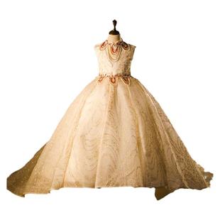 儿童礼服公主裙2025新款气质女童晚礼服奢华高端模特走秀主持服装