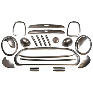 适用于宝马mini执迷版古铜系列外观改装套件倒车镜壳中网把手灯框