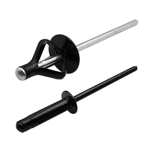 健达芯三爪灯笼抽芯铆钉黑色大帽开花折叠汽车保险杠酒盒国标拉钉