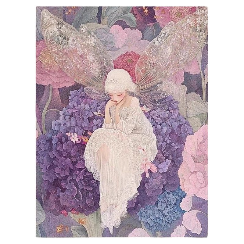 花仙子装饰画成品花卉唯美治愈