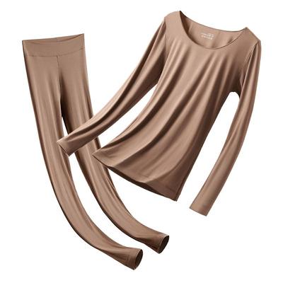 恒源祥超薄肌底衣保暖套装女打底