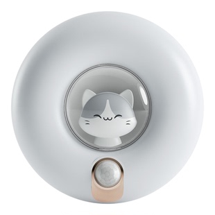 喵圈感应小夜灯充电式磁吸人体智能感应卧室床头起夜LED灯长续航