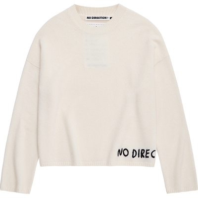 羊绒手工刺绣圆领针织