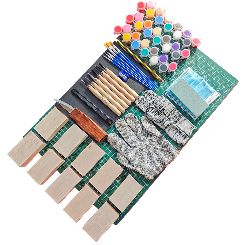 入门木雕工具材料包diy便携