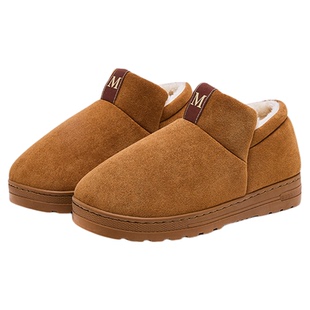 新款防滑加绒加厚外穿雪地靴秋冬季厚底室内居家用时尚休闲M棉鞋