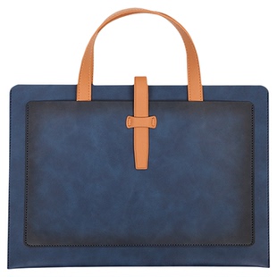 商务手提文件袋皮质双层a4大容量高级防水加厚合同公文包档案资料袋票据ipad平板电脑办公收纳包定制可印LOGO