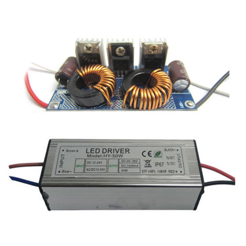 12V 24V LED户外投光灯电动车灯50W30W恒流驱动电源镇流器变压器