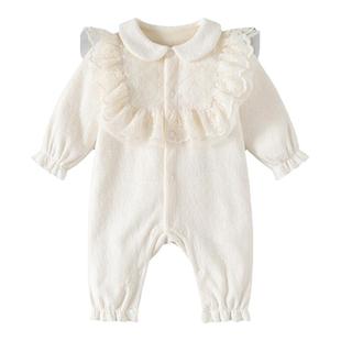 满月百天宝宝衣服女婴儿公主千金风女宝百岁宴女孩幼儿百日小礼服