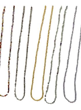 天然水晶锁骨链锆石气质简约