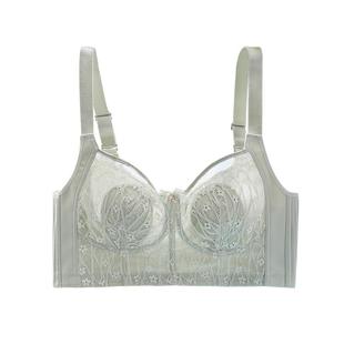 雅黛俪内衣兔耳杯大胸显小文胸防走光防凸点收副乳防下垂薄款夏季