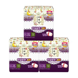 贵艾朗LG韩国进口原贵爱娘草本卫生巾舒柔安睡加长夜用33cm36片