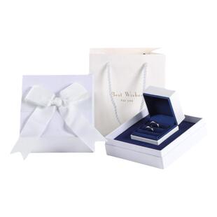 白色首饰礼盒戒指对戒盒求婚钻戒宝石盒七夕情人节礼物盒子送女友